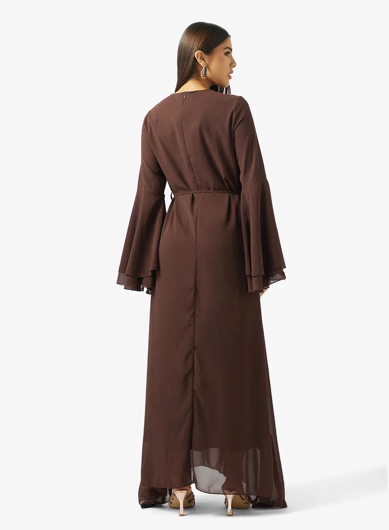 خزانة Abaya Set With Dress & Top